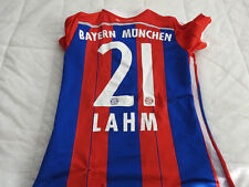 Camisa FC Bayern Munchen 2014 Home Jersey #21 Lahm Adidas vermelha azul tamanho masculino G comprar usado  Enviando para Brazil