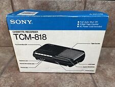 Reprodutor/gravador de fita cassete Sony TCM-818 *TESTADO E FUNCIONA! NOVO Estado comprar usado  Enviando para Brazil