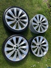Used, 4x 19” VW Scirocco turbine alloy wheels with tyres 5x112 Passat CC Golf A3 for sale  ROTHERHAM