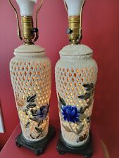 lamps 2 handpainted for sale  Charlton