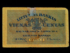 Bank lithuania 1922 for sale  LONDON