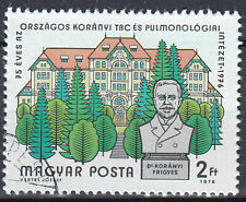 Ungarn Briefmarke gestempelt Haus Gebäude Architektur Büste Bauwerk 1976 / 1078 gebraucht kaufen  Königsborn,-Mülhsn.