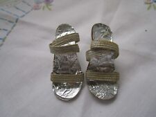 Vintage Madame Alexander Original Cissy Silver High Heels Excellent ! for sale  Shipping to South Africa