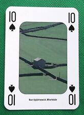 1 x playing card Yorkshire Appletreewick Wharfedale 10 of Spades Y2 usato  Spedire a Italy