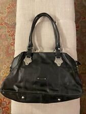 Bolsa satchel feminina FRYE com zíper bolsa de mão de couro preta  comprar usado  Enviando para Brazil