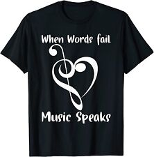 NUEVO LIMITADO Notas Musicales Símbolo Regalo para Músicos Ama Música Bb Life Camiseta, usado segunda mano  Embacar hacia Argentina