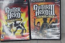 PS2 Guitar Hero Lote de 2 Juegos Guitar Hero 3, World Tour con Manuales PROBADOS, usado segunda mano  Embacar hacia Mexico