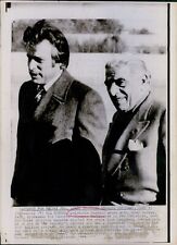 1974 Aristotle Onassis Walks With Peter Booras Refineries Business 8X10 Photo for sale  Shipping to South Africa