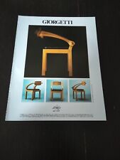 1992 giorgetti sedia usato  Romallo