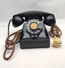 Bell Western Electric H-1 telefone de mesa rotativo baquelite plugue de fiação original antigo comprar usado  Enviando para Brazil