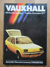 Vauxhall brochure catalogue for sale  SOUTHAMPTON