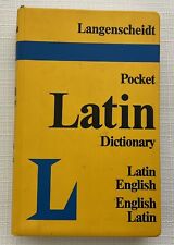 Diccionario de bolsillo latino-inglés, inglés-latino de Langenscheidt - 1966 PUBLICACIÓN segunda mano  Embacar hacia Argentina