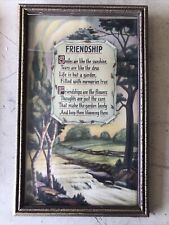 Friendship poem framed for sale  Fruita