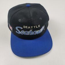 Used, Vintage 90's Seattle Seahawks Sports Specialties Snapback Hat NFL Script for sale  Shipping to South Africa