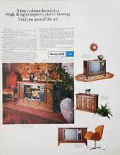 1968 Philco Color TV televisión diseñada para ayudar a acabar con los huevos verdes anuncio impreso, usado segunda mano  Embacar hacia Argentina