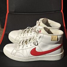 Nike Para Hombre Court Royale 2 Mid Zapatos Tenis Blanco Rojo CQ9179-101 Talla EE. UU. 10.5 segunda mano  Embacar hacia Argentina