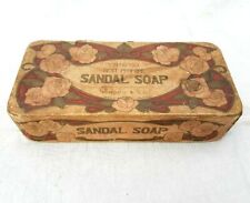 Sandalia de jabón antigua antigua hecha a mano de colección caja de perfume de cartón, JAPÓN segunda mano  Embacar hacia Argentina