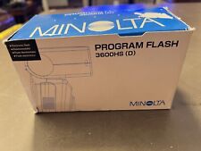 Konica Minolta 3600 HS (D) Program Speedlight Flash Shoe Mount ( Excellent), used for sale  Shipping to South Africa