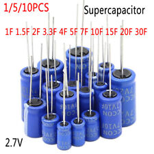 Supercapacitor 1/5/10x 2.7V Blue Farad 1/1.5/2/3.3/4/5/7/10/15/20/30F comprar usado  Enviando para Brazil