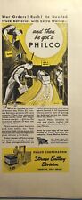 Philco Corporation Trenton NJ caminhão empilhadeira bateria impressão vintage anúncio 1942 comprar usado  Enviando para Brazil