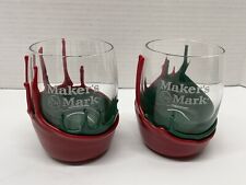 Conjunto de 2 Copos Mark Rocks Maker's Mergulhados em Cera Vermelha e Verde Kentucky Bourbon comprar usado  Enviando para Brazil