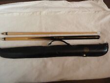 BCE Jimmy White Pool Master 2 Piece Pool Cue w/ Padded Carry Case 18oz, used for sale  MANCHESTER