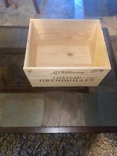 Caixa de vinho caixa de madeira Chateau Grenoulles 13"Lx 11" Wx7"H comprar usado  Enviando para Brazil