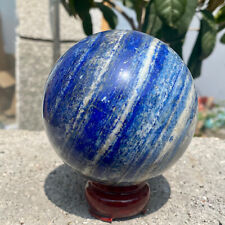 Bola de cristal esfera de cuarzo lapislázuli natural de 2,2 libras curación Reiki segunda mano  Embacar hacia Mexico