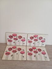 Dunelm poppy placemats for sale  WAKEFIELD