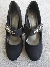 vintage black suede shoes for sale  ASHFORD