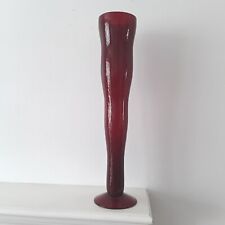 Red crackle glass for sale  COLCHESTER