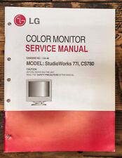 Manual de servicio de monitor LG StudioWorks 77i CS780 *Original* segunda mano  Embacar hacia Argentina