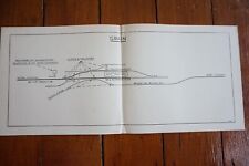 1951 Grain Railway Signal Track Plan Railway Drawing Diagram for sale  WATFORD