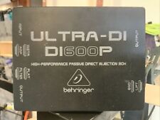 Microfone passivo Behringer Ultra-DI DI600P 1 canal/caixa direta de instrumento comprar usado  Enviando para Brazil