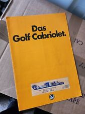 Volkswagen golf convertible for sale  WALSALL