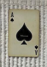 Single Vintage Playing Card ~Mid Century Mod Siamese Cats ~Whitman Ace of Spades for sale  Shipping to South Africa