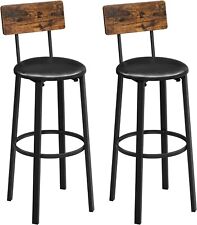 VASAGLE Bar Stools, Set of 2 PU Upholstered Breakfast Stools, 75.4 cm Tall Seat for sale  Shipping to South Africa