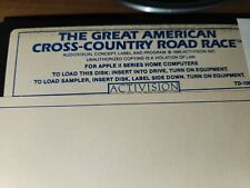The Great American Cross Country Road Race (Apple II, 1985) Vintage Activision comprar usado  Enviando para Brazil