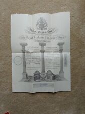 Masonic certificate for sale  BIRMINGHAM