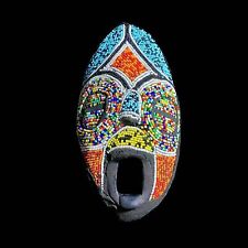 Ghana handgemachte Maske Holzmaske Perlenmaske für geschnitzte Wandbehang-7945 segunda mano  Embacar hacia Mexico