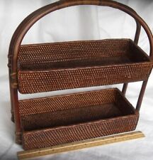 shelves baskets wicker for sale  Littleton