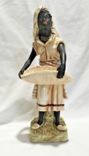 Antique Bernard Bloch Blackamoor Beautiful Woman Smokers Stand Large Figurine for sale  Shipping to South Africa