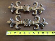 Used, 2 Vintage Victorian Curtain Finials, Gold Tone for sale  Shipping to South Africa