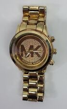 Usado, Relógio de pulso masculino Michael Kors MK-5138 tom dourado moldura incrustada de cristal iniciais MK comprar usado  Enviando para Brazil