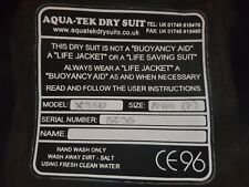 Used, scuba diving dry suit for sale  WALLASEY