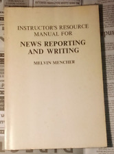 Manual de recursos del instructor para informes y escritura de noticias Melvin Mencher 1977 segunda mano  Embacar hacia Argentina