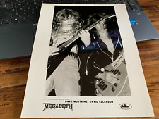megadeth  10x8 press photo 1987 dave mustaine capitol records  david ellefson comprar usado  Enviando para Brazil