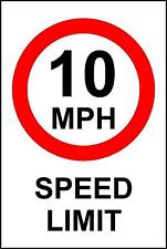  Placa de segurança limite de velocidade 10 MPH comprar usado  Enviando para Brazil