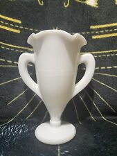 Vaso troféu copo amoroso branco vidro vintage L E Smith c.1930s 6” de altura comprar usado  Enviando para Brazil