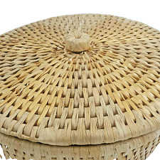 Vintage woven straw for sale  Shipping to Ireland